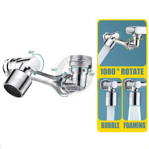 Kitchen Faucet Extender Splash-Proof Faucet 2 Water Outlet Modes1080°Rotation