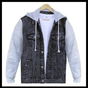 Áo khoác jean nam hàn quốc áo chống nắng phong cách cool ngầu thiết kế tay nỉ cực kỳ thoải mái