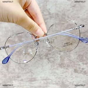 [COD] MINIFRIUT Classic Elegant Metal Round Frame Anti Blue Light es Women Vintage Retro Eye Protection Fashion Eyewear