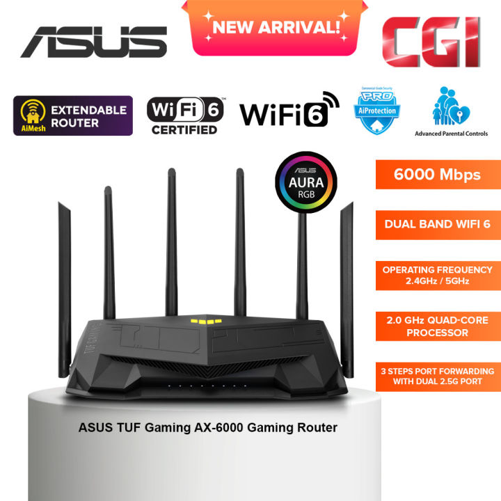 ASUS WiFi TUF-AX6000 無線 ルーター ASUS TUF GAMING AX6000 Wi