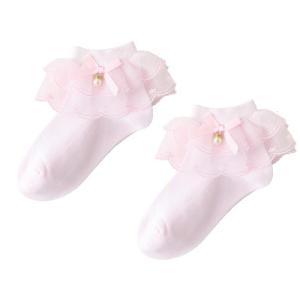 Cô gái viền ren vớ vải bông mềm mại thoáng khí thiết kế Vớ qua mắt cá chân cho trang phục hàng ngày lứa tuổi 1 đến 10 + năm trẻ em