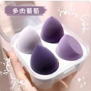 Beauty Blender Makeup Sponge (Set of 4) - Soft Foundation Puff for Liquid Cream & Powder - Flawless Makeup Applicator - Ship out within 2days