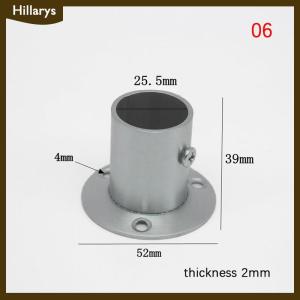 [Hillarys] Stainless Steel Flange Seat For Wardrobe Curtain Cloth Rod Seat Round Tube Seats Bracket Household Furniture Hardware Towel Tube Holder