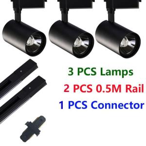 3 Colors Dimmable Track Light Set Led Rail Lamp COB Spotlight Spot Lights Ceiling Lamps 12W 20W 30W 40W