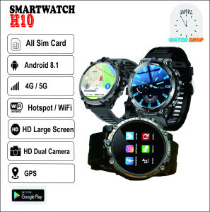 Smart Watch H10 1.39 inch Luxury Android 8 with GPS WIFI