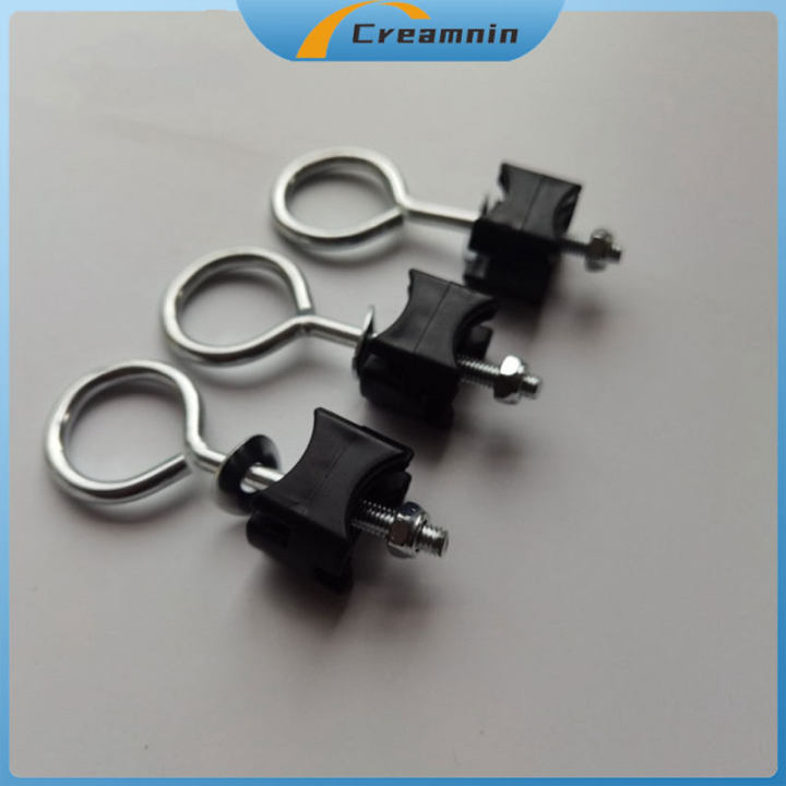 Creamnin Trampoline Enclosure Pole Gap Spacers Galvanized Steel Screws Small Strengthen Fence