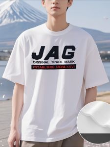 American mens fashionable T-shirt logo design popular 220g heavyweight T-shirt