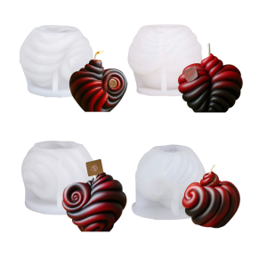 Multipurpose Silicone Soap Molds Heart Shape Silicone Molds For Art Craft Handmade Soap Home Decoration