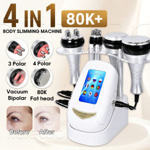 4in1 40k Ultrasonic Body Slimming Machinecavitation Weight Loss Fat Burner Skin Beauty Instrument