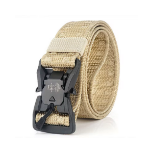 KAMJE Sabuk Ikat Pinggang Gesper Pria Nylon Kanvas Premium Tactical Military Magnet Otomatis 120cm