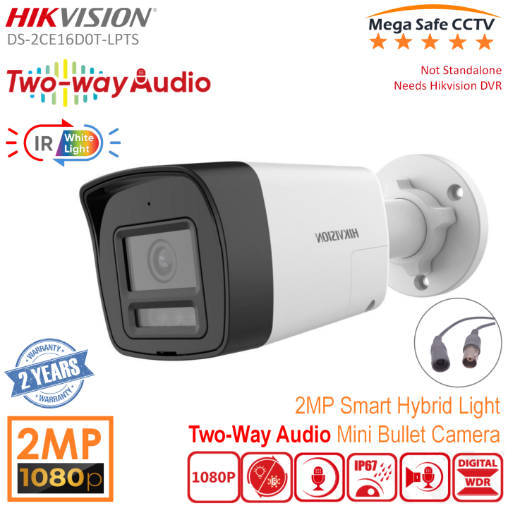 2025 New) HIKVISION DS-2CE16D0T-LPTS 2MP 25m Smart Hybrid Light