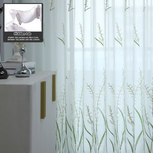 [1PC] Borong365 Joville Paddy Sheer Curtain Tingkap Langsir Jarang Pintu Langsir Putih Cangkuk Pinch Pleat Hook Eyelet