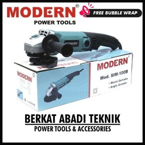 MODERN SIM-100 B Gerinda Tangan 4 Inch Angle Disc Grinder Gurinda Grinda Grenda Listrik Mesin SIM100B SIM-100B SIM100 B