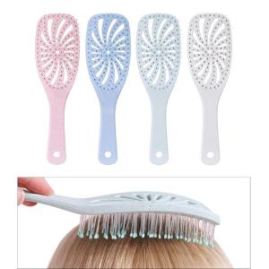 Lược chải tóc gỡ rối không kéo trên tóc tóc lược làm thẳng thẳng xoăn tóc ướt unquie xoắn ốc Bàn chải tóc