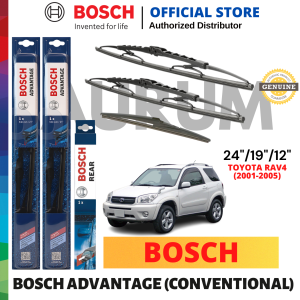 Bosch Advantage Wiper Blade set for Toyota Rav 4 2001-2005 (24/19/12) 3pcs