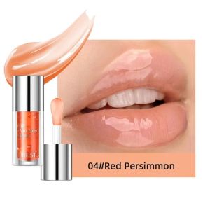 Sparkle QiBest 3 Colors Lip Oil Hydrating Lip Gloss Set Tinted Lip Balm Long Lasting Non-sticky Lipgloss with Big Head Brush Transparent Lip Care Products for Dry Lips Moisturizing Nourish