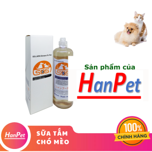 Hanpet - Sữa Tắm SOS Nhật 500ml sữa tắm xuất xứ Japan - cho chó mèo dầu tắm chó / mượt lông chó / dầu gội chó mèo / dầu gộ