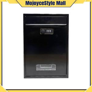 【Mojoyce】 Rustproof Wall Mailbox for Secure Mail and Payment Deposits Small Size Weatherproof Steel with Lock Suitable for Home and Office