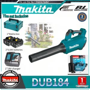 Makita 18V DUB184 brushless cordless Electric blower battery hair dryer machine home outdoor garden leaf blower hair dryer Attach 2 ​​lithium sections battery【COD】