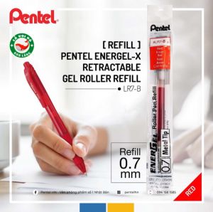 Ruột Bút Ký Pentel Energel LR7 (Ngòi 0.7mm) Nhật Bản | Mực An Toàn Cho Sức Khỏe