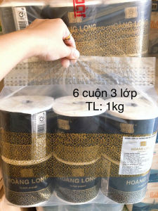 LỐC 6 CUỘN GIẤY VỆ SINH HOÀNG LONG CAO CẤP 4 LỚP 1KG-GIẤY CUỘN TRẮNG LOẠI 1