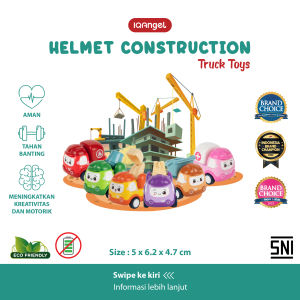 IQ Angel Helmet Construction Truck Toys Mainan Edukasi Truk Anak