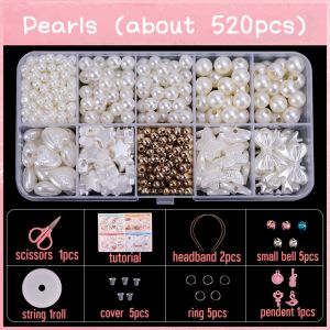 Creative DIY Handmade Beaded Toy with Accessory Set Children Creative 24 Grid Girl Jewelry MakingToy DIY Bracelet Making