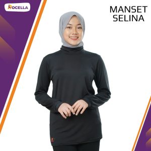 ALIYA ONLINE Manset Selina Pakaian Olagraga Wanita Muslimah Turtle Neck Jogging Running Yoga Senam Berenang Gratis Ongkir