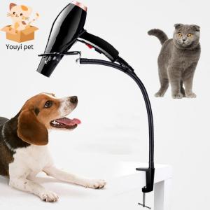 ER52858 Practical Stainless Steel Black Flexible Clip-on Drying Fixing Frame Hair Dryer Holder Hair Dryer Stand Pet Accessories