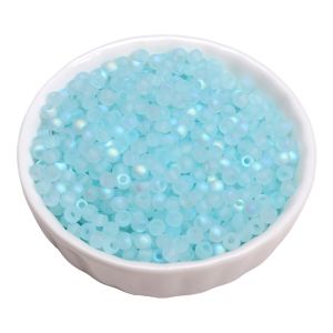 4mm 5g/bag Domestic Premium Glass Frosted Aurora Rice Beads For Handmade Bracelet Necklace Earring DIY Craft Jewelry Making Accessories