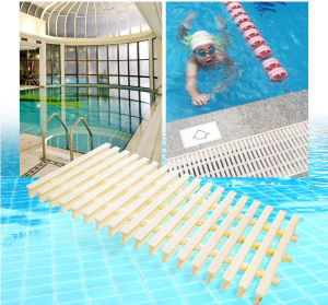 20cm Swimming Pool Overflow Grid Drain Gutter Plastic Grille Non-slip Board Swimming Pool Grille