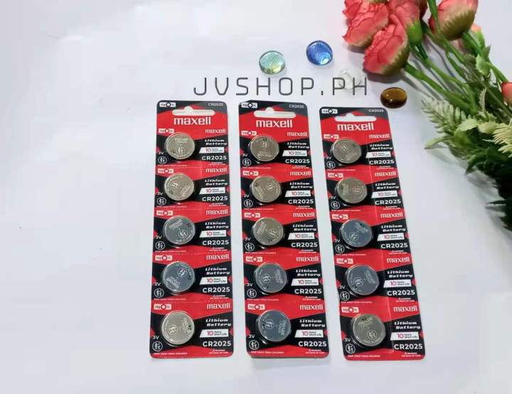 CR2025 3V Original Maxell Lithium Button Cell Battery Made In Japan ...