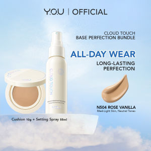 [HOT] YOU Base Perfection Bundle | Dreamy-fit Lasting Mesh Cushion SPF30 PA+++ (10g) | Setting Spray 55ml