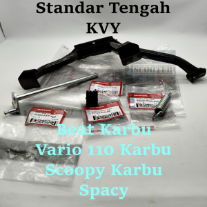 Stand Assy Main KVY(Standar Dua Tengah) HONDA BEAT SPACY VARIO 110 SCOOPY KARBU PRESISI AWET (Bisa Cod)