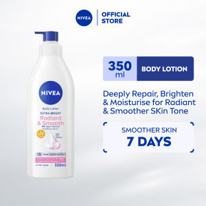 NIVEA Extra Bright Radiant & Smooth Body Lotion 48H Moisturizer 350ml / Brightening / Losyen Badan