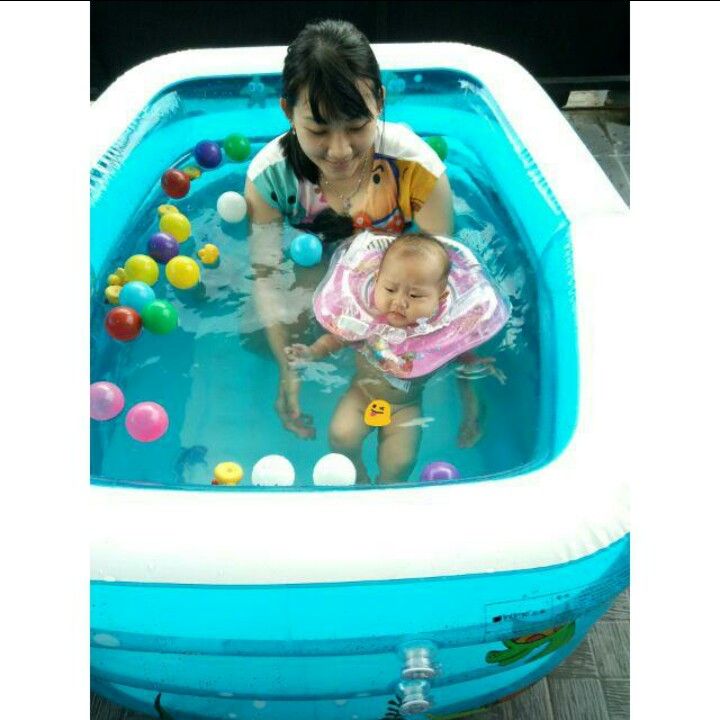 PAKET KOMPLIT Kolam renang anak bayi baby spa INTIME 143cm YT213A