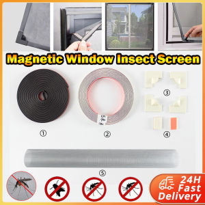 Insect Magnetic Window Screen Mesh DIY Anti Fly Mosquito Net Curtain Removable Washable