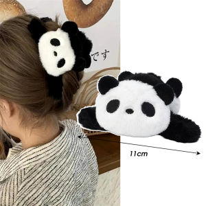 Dễ Thương Cá Mập Gấu trúc nhồi bông Kẹp tóc càng cua Phụ Nữ kích thước lớn động vật hoạt hình Acrylic buộc tóc đuôi ngựa Cô Gái Thời Trang Kẹp Tóc kẹp tóc