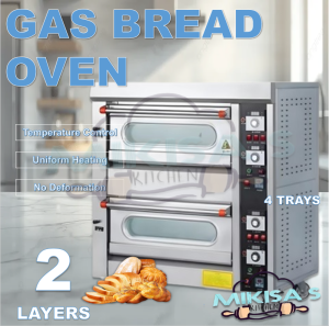 Commercial Industrial Gas Oven 2 Deck 2 Trays Heavy Duty