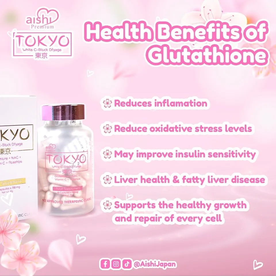 aishi tokyo glutathione fda approved Aishi Tokyo White C Block Dfyage (Premium 42000mg Japan Glutathione) Eirian  Glutathione Capsules Vitamin C Collagen Capsules New Packaging Eirian  Capsules - Lazada main image 0