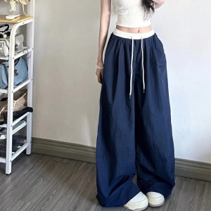 ชุดเอี๊ยม กางเกงกีฬา ชุดทํางาน กางเกงทํางาน อเมริกันย้อนยุ ค วามรู้สึกผ่อนคลาย สะดวกสบายและทนทาน แฟชั่น