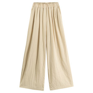 Rolanko Girls Wide Leg Pants Flowy Loose Fit Palazzo Pants for Girls Kids Linen Trousers Casual Beach 6-14Years