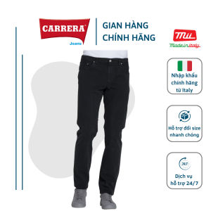 QUẦN KAKI NAM 5 TÚI MÀU ĐEN - CARRERA JEANS - NHẬP KHẨU CHÍNH HÃNG TỪ Ý - 98% Cotton 2% Elastan_  7009167A