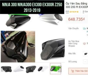 Vỏ Bọc Yên Sau Cho kawasaki NINJA300 EX300 EX300R Z250 2013-2019 ( mới 100% tồn kho thanh lý )