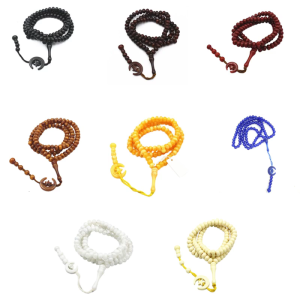 8mm 99 Rosary Beads Tasbih Prayer Beads Wrap Bracelets Necklace Eid Prayer Beads for Men Women Eid Accessories
