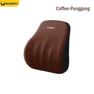 SOARFLY Model baru Bantal Mobil Mewah Sandaran Leher Punggung Big Memory Foam Kulit Premium Bantal Berkualitas Bantal Leher Mobil