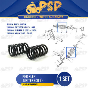 Per Klep Jupiter (Set Isi 2) - Peer Pir Klep Valve Spring Yamaha Crypton Vega Vega R