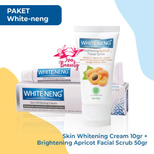 Paket White-neng Cream 10gr + White-neng Brightening Facial Scrub Apricot 50gr