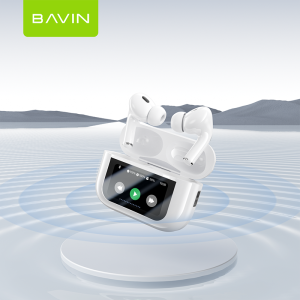 BAVIN BA73 Multi-Functional In-Ear TWS Wireless Earphone BT with ANC Noise Cancellation & LED Touch Screen Earbuds