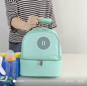 Double Layer Cute Cooler Bag for Breastfeeding Mommy